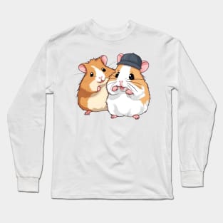 cute hamster friends Long Sleeve T-Shirt